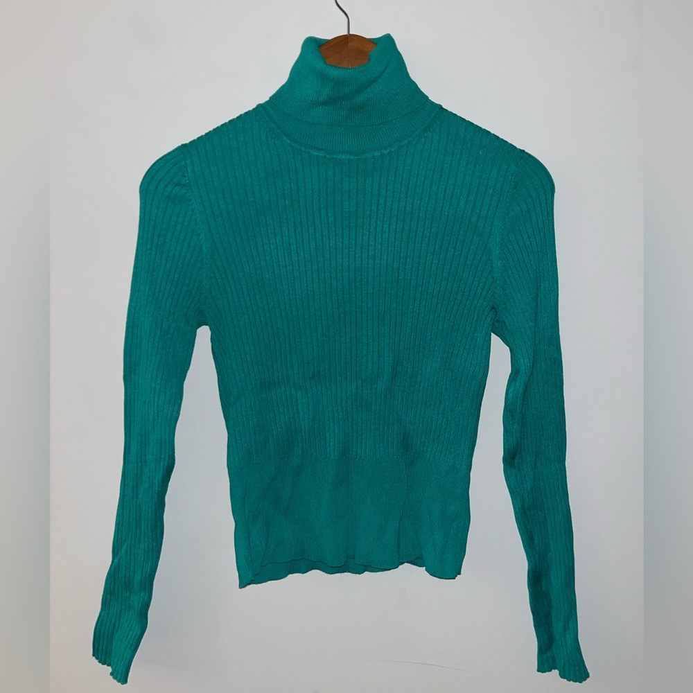 Zara Turquoise Long Sleeve with Turtleneck